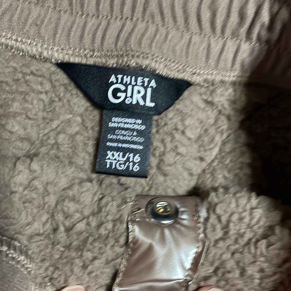 #0066 ATHLETA GIRLS. Size 16 fits like a Juniors 3-5 Metallic Mocha Puffer Skirt - Picture 5 of 10